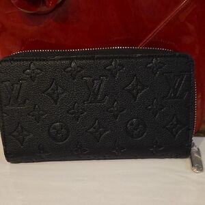 Elegant Black Monogram Wallet